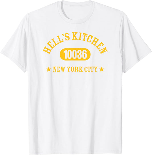 HELL’S KITCHEN 10036 NEW YORK CITY / NYC Athletic Design T-Shirt - T-Shirt | White