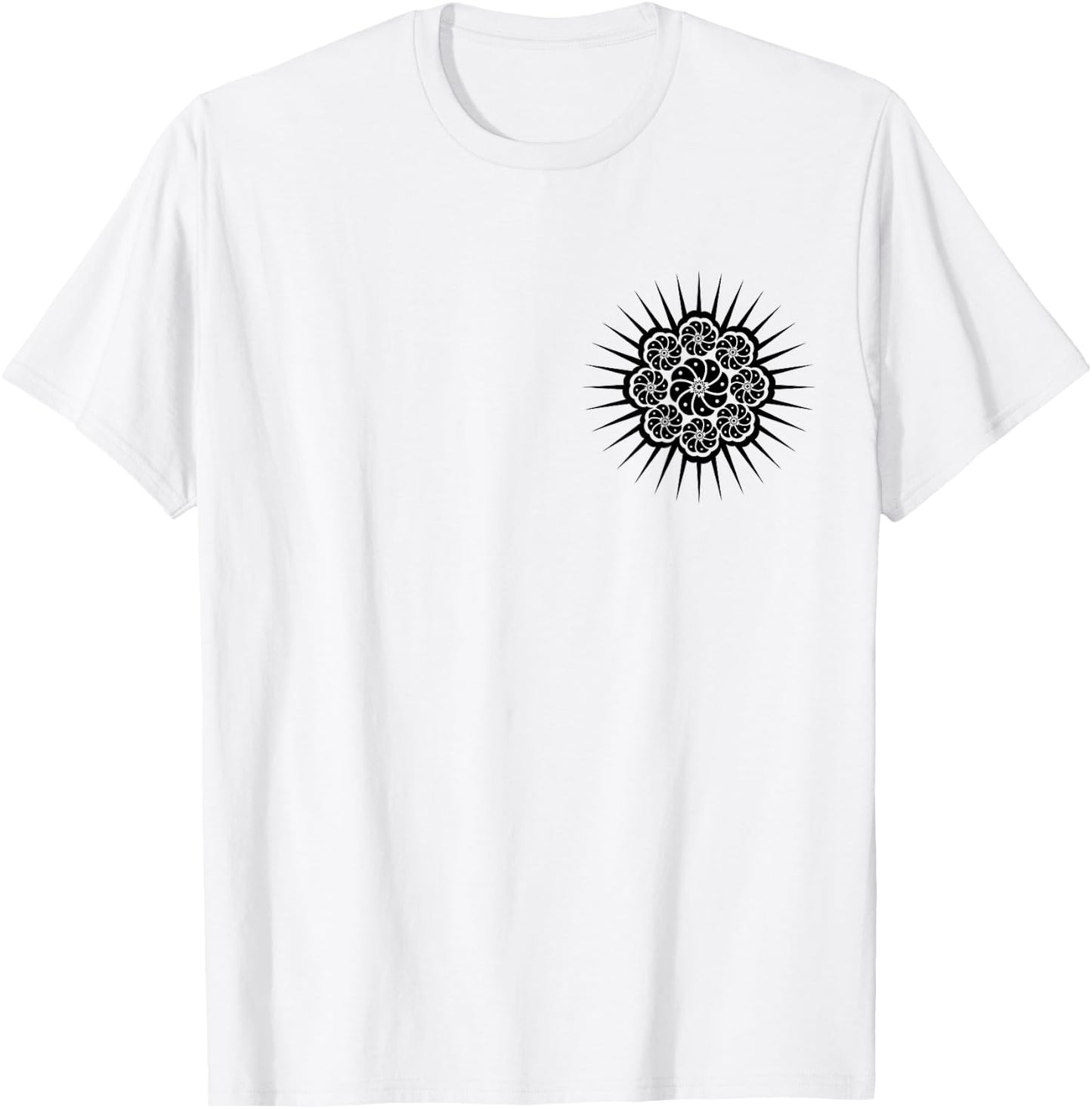 Peyote Cactus Symbol Mandala Lophophora Williamsii Desert T-Shirt - T-Shirt | White