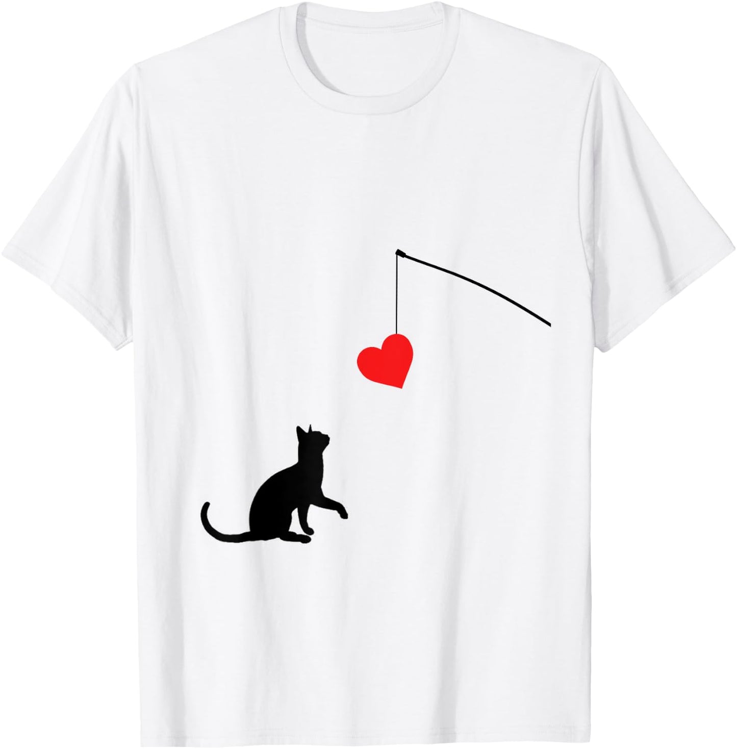 Cat toy Shirt Valentine's Day gifts or T-Shirt - T-Shirt | White