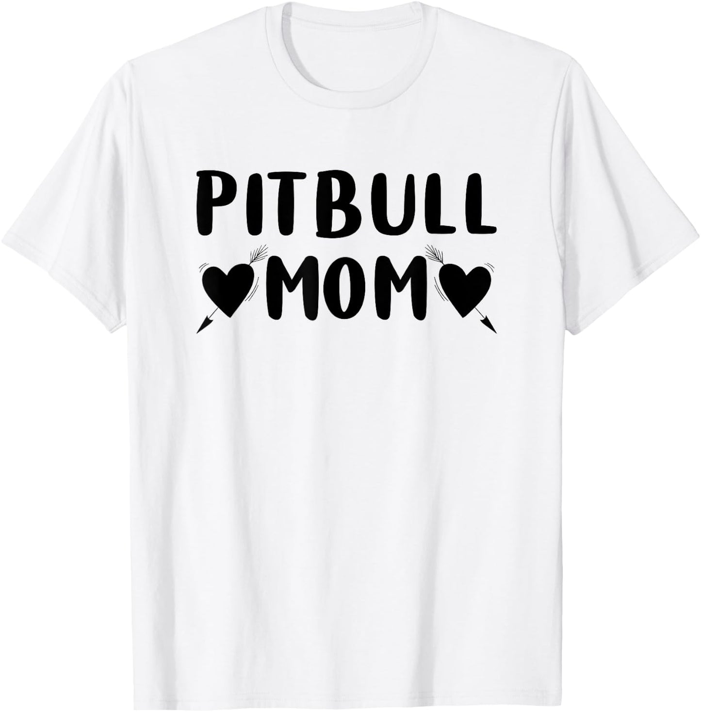 Mama Pitbull Shirt Pajama Funny Gift Mom T-Shirt - T-Shirt | White