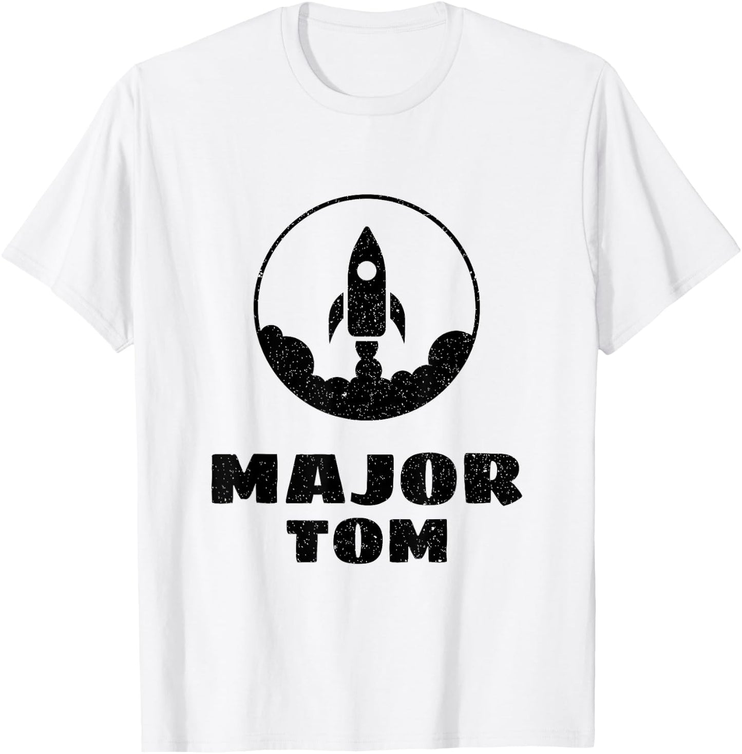 MAJOR TOM funny geeky casual T-Shirt - T-Shirt | White