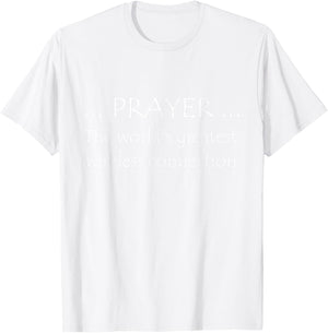 Prayer The World's Greatest Wireless Connection T-Shirt - T-Shirt | White