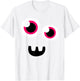 Cute Eye Monster Face Funny Halloween Kids Man Women T-Shirt - T-Shirt | White