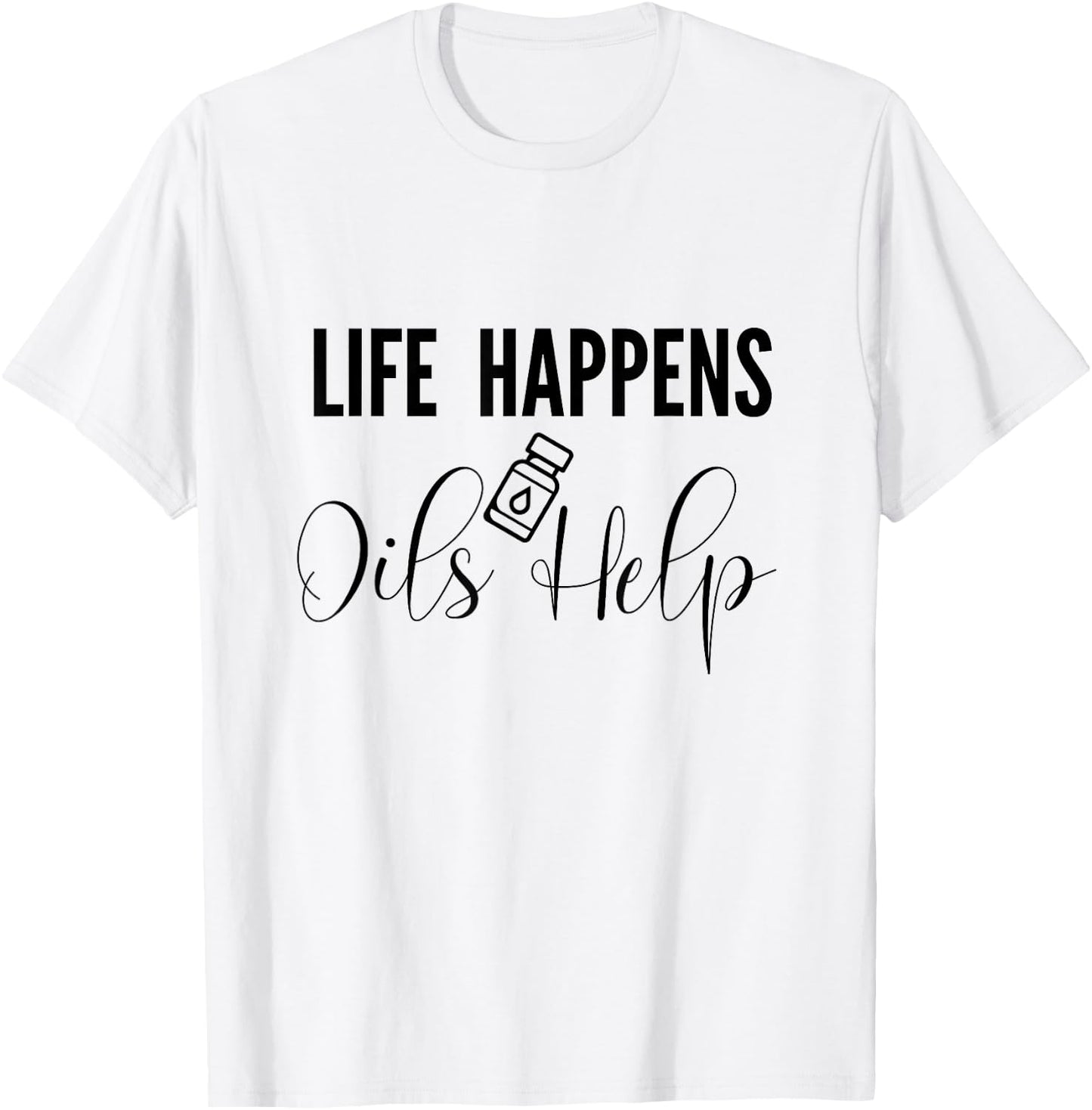 Funny Essential Oil Aromatherapy for Mom Dad T-Shirt - T-Shirt | White