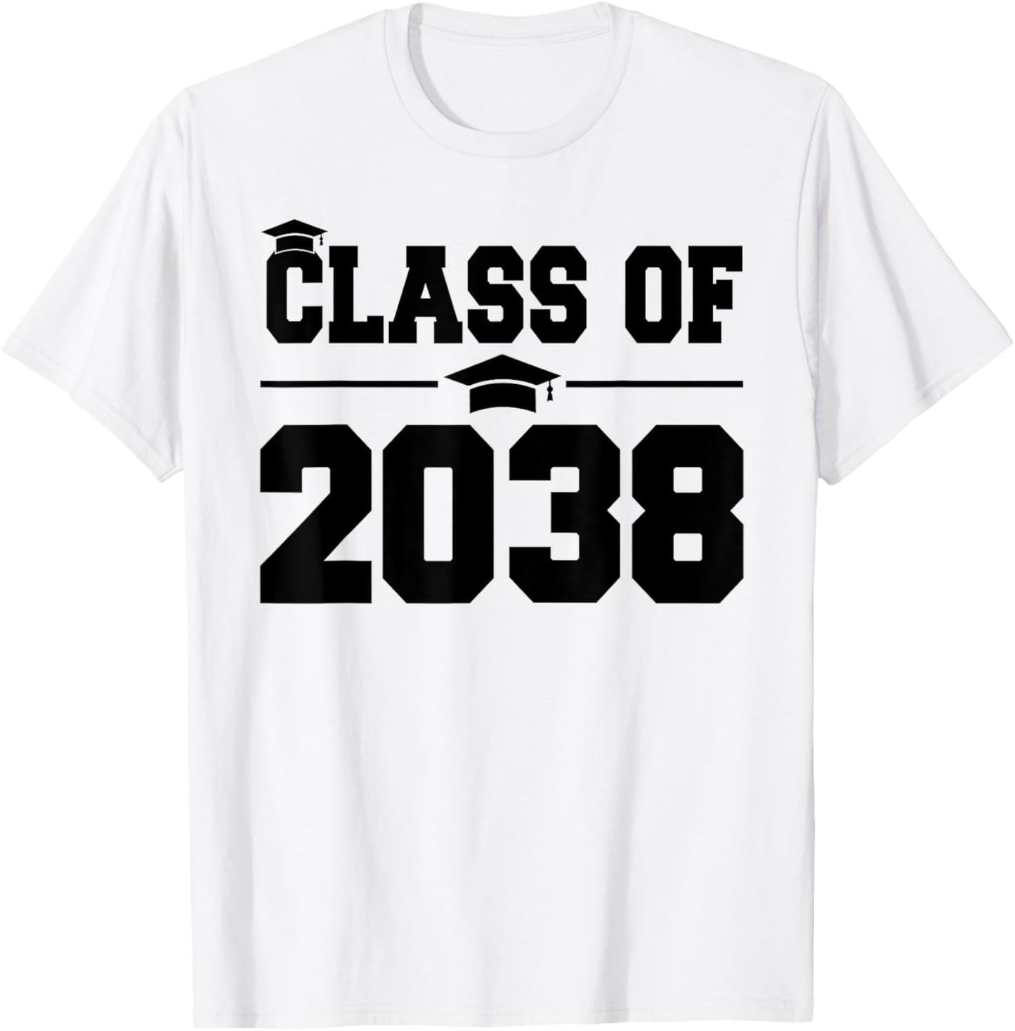 Kindergarten Class of 2038 Grow With Me First Day of School T-Shirt - T-Shirt | White