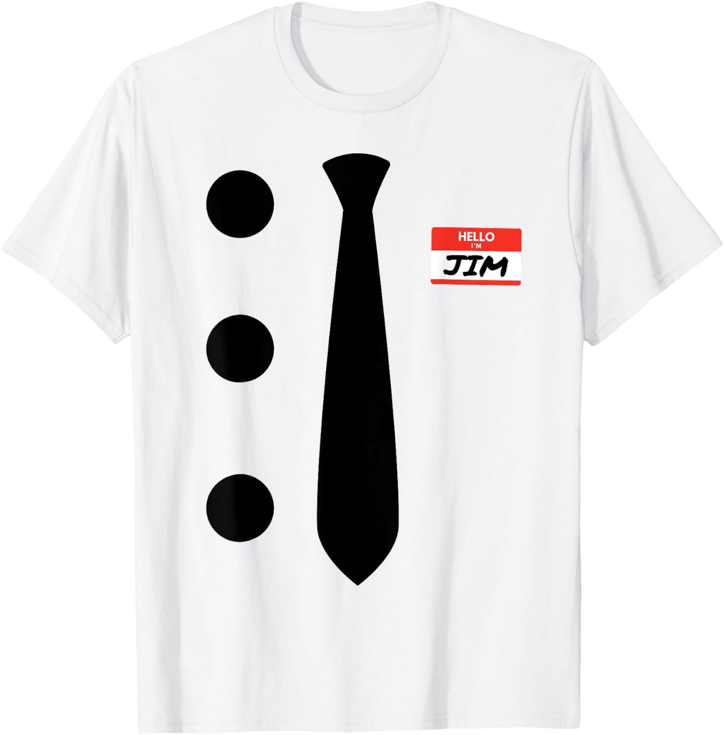 3 Hole Punch Jim Costume T-Shirt - T-Shirt | White
