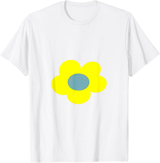 Grim Reaper Mandy Yellow Flower Pink T-Shirt - T-Shirt | White