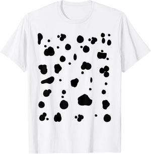 Dalmatian Dog Animal Halloween Costume Funny Gift Women Kids T-Shirt - T-Shirt | White