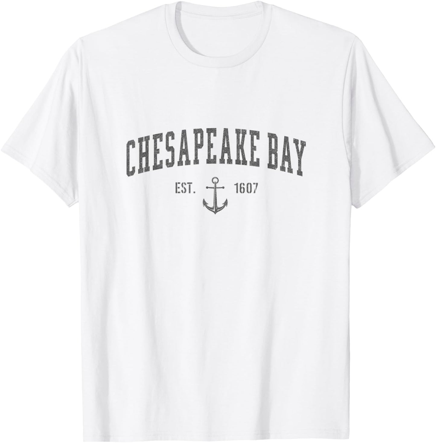 Chesapeake Bay Maryland, Men , Vintage Retro T-Shirt - T-Shirt | White