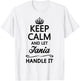 KEEP CALM and let TANIA Handle It | Funny Name Gift T-Shirt - T-Shirt | White