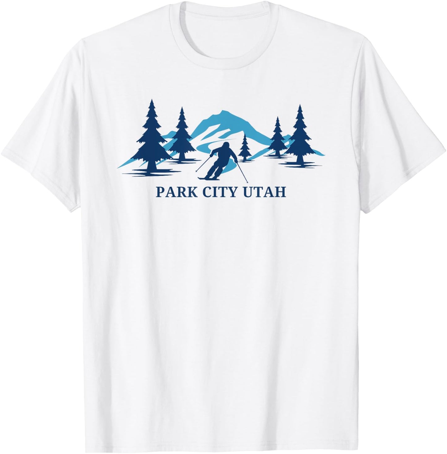 Park City Utah Ski Resort Mountains T-Shirt - T-Shirt | White