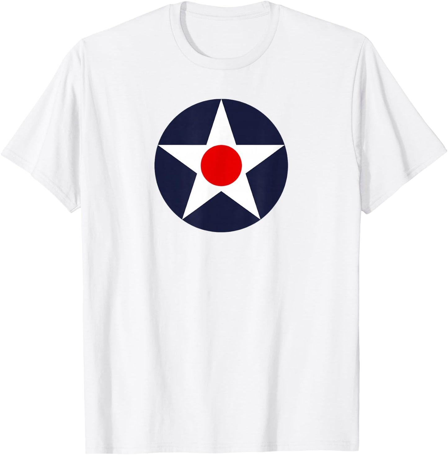 USA American Military Army Tank Airplane Roundel T-Shirt - T-Shirt | White