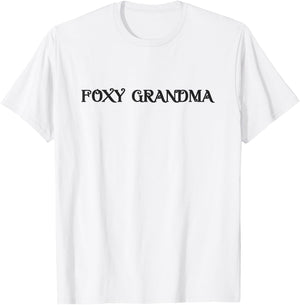 Foxy Grandma 90s Throwback T-Shirt - T-Shirt | White