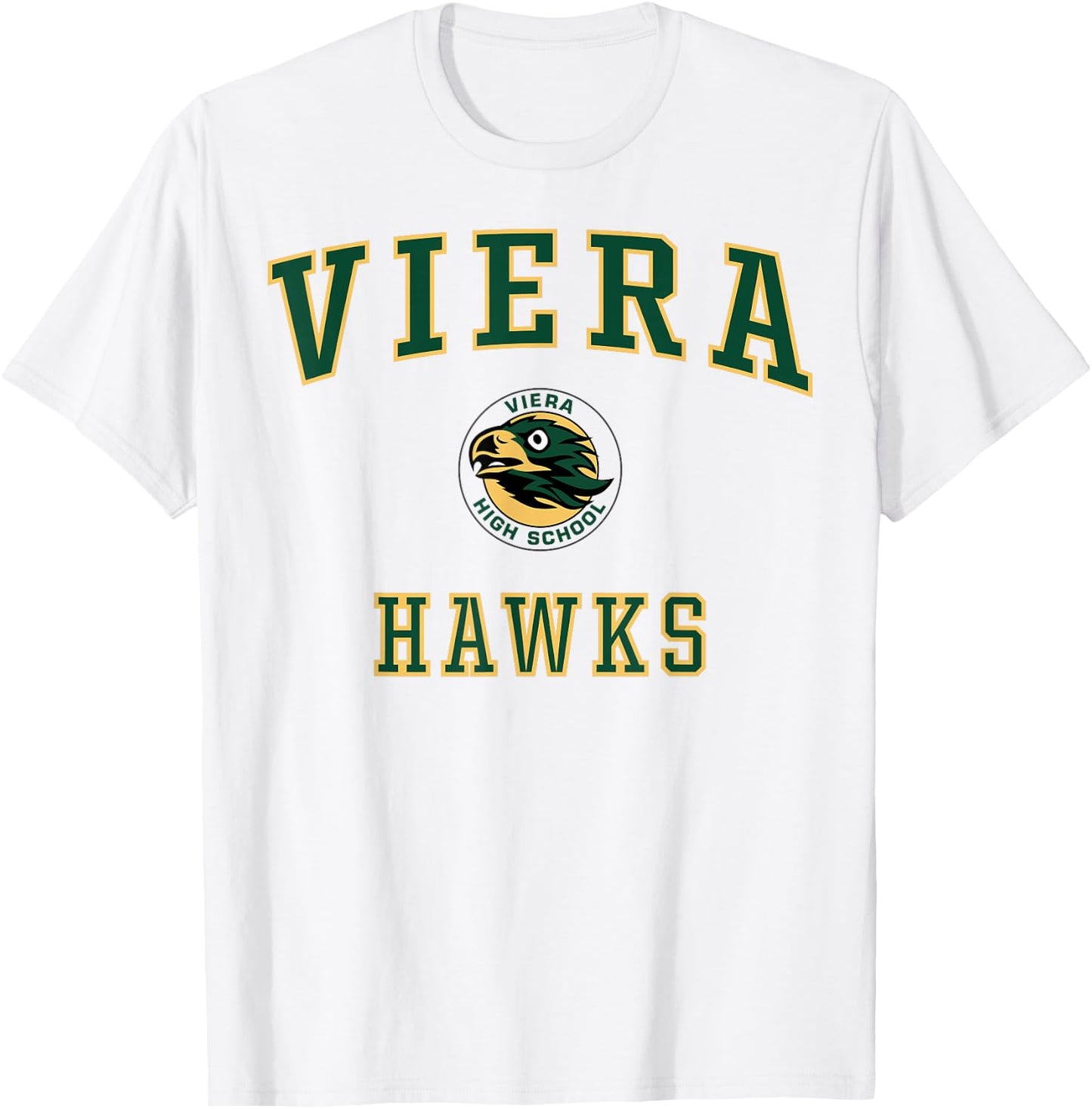 Viera High School Hawks C1 T-Shirt - T-Shirt | White