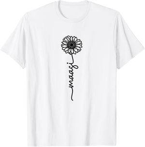 Maasi Flower T-Shirt - T-Shirt | White