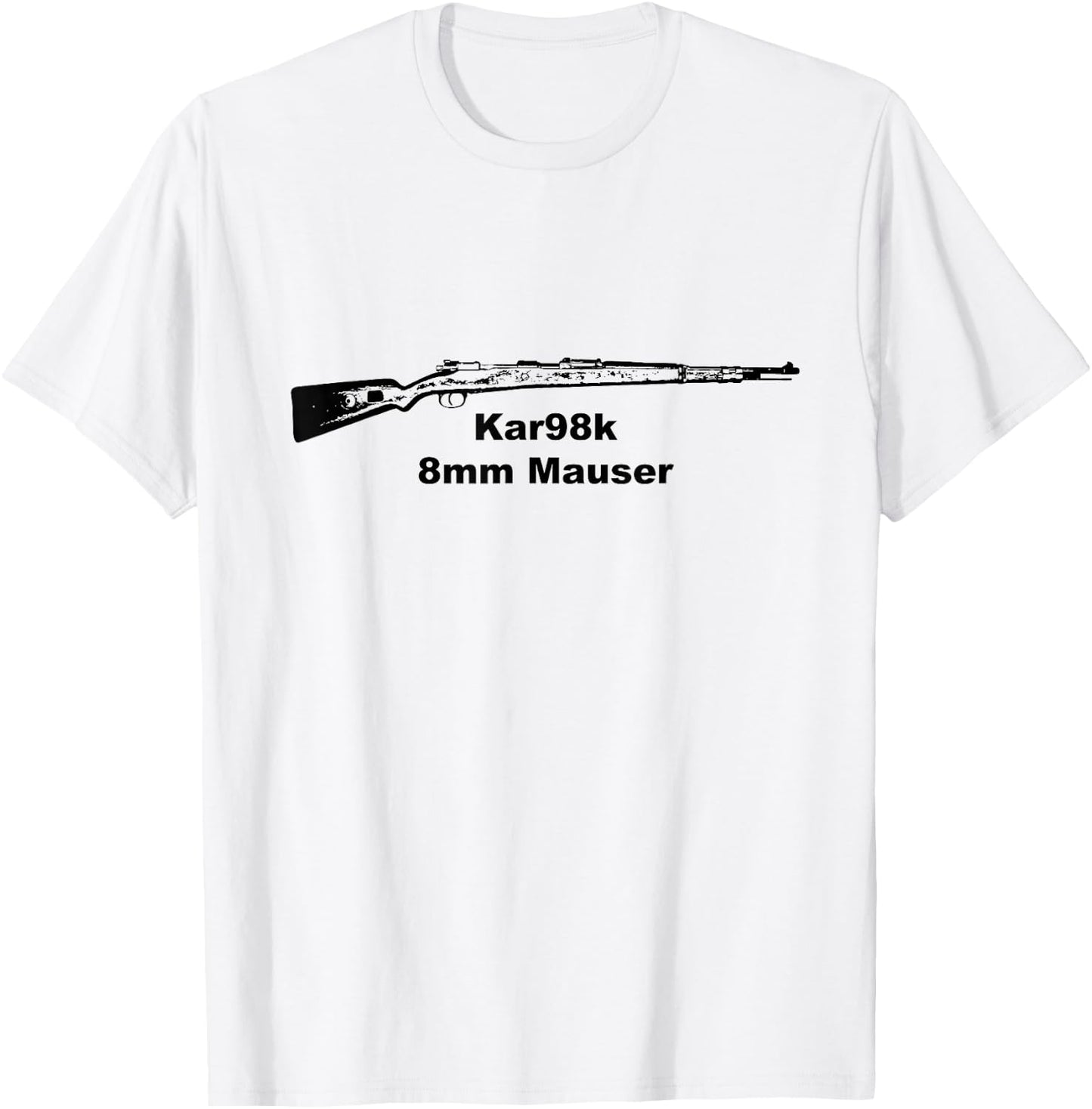Kar98k Shirt, WWII WW2 Mauser Kar 98 Germany T-Shirt - T-Shirt | White
