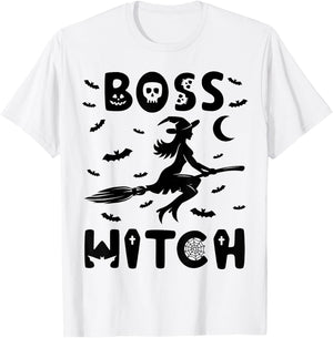 Boss Witch - Funny Halloween T-Shirt - T-Shirt | White