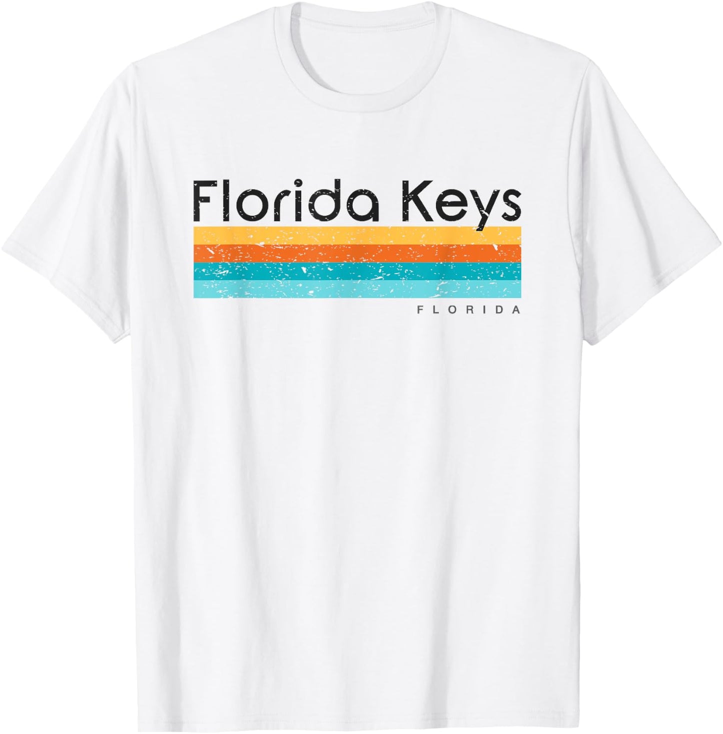 Vintage Florida Keys FL Retro Design T-Shirt - T-Shirt | White