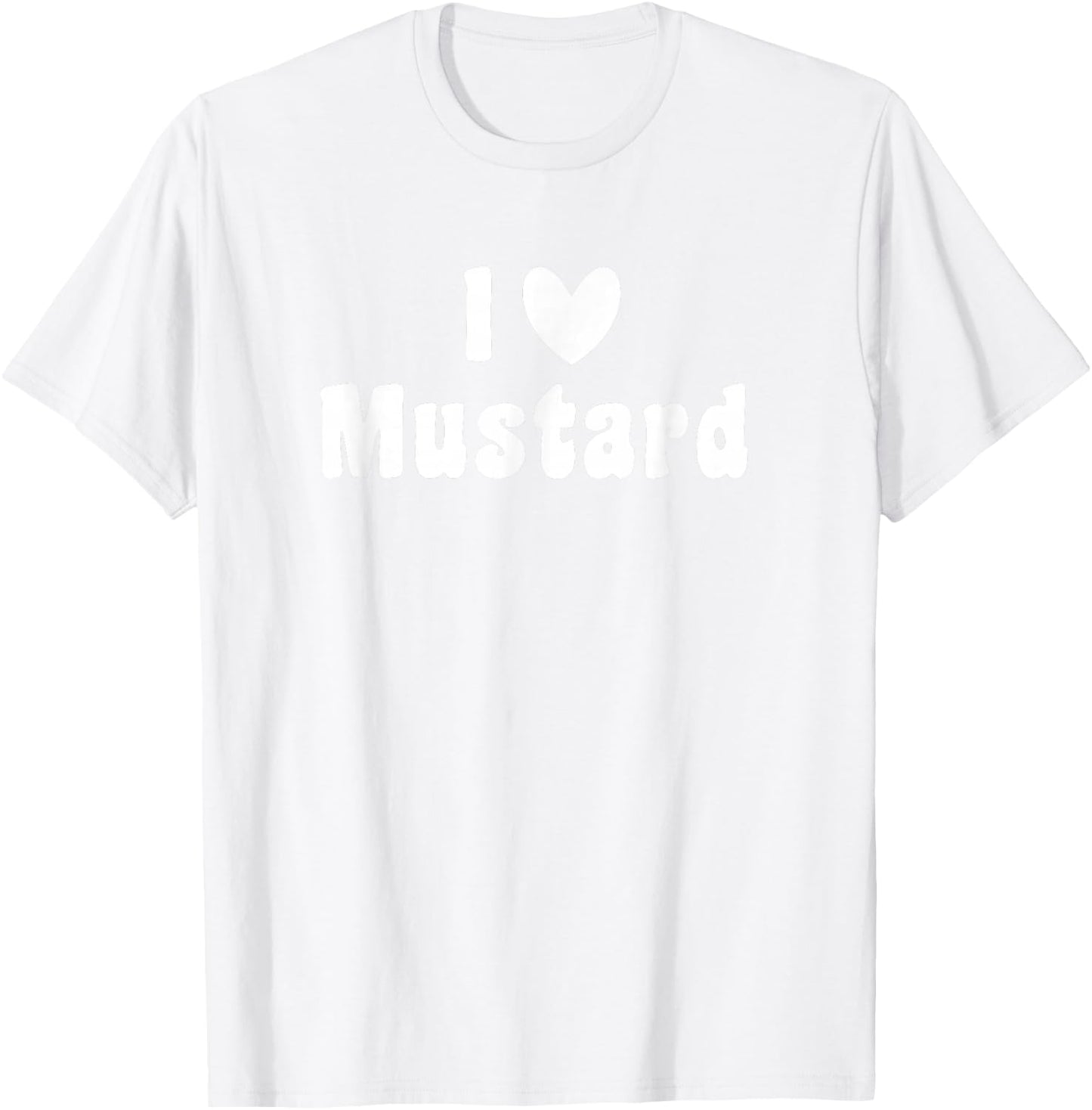 I love mustard bottle summer barbeque funny halloween shirt T-Shirt - T-Shirt | White