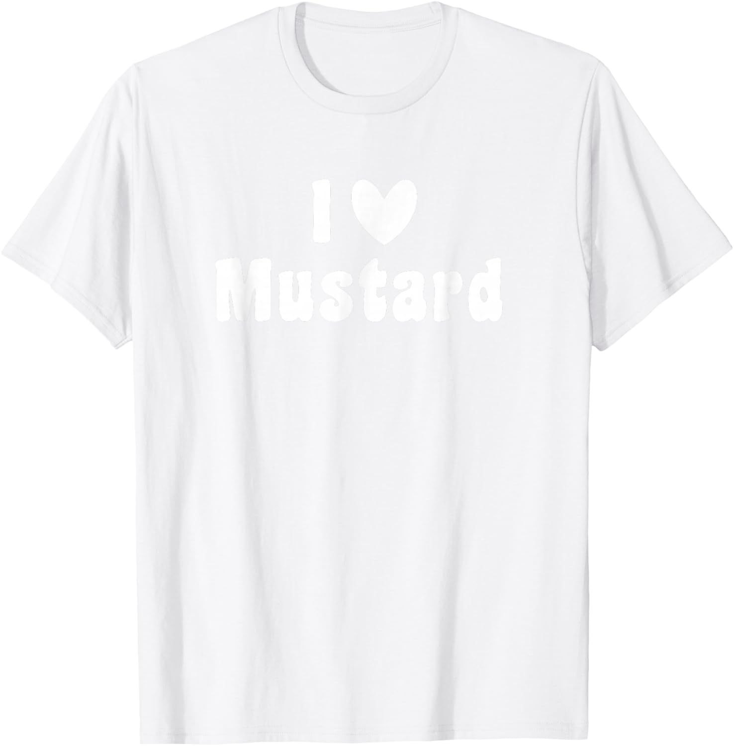 I love mustard bottle summer barbeque funny halloween shirt T-Shirt - T-Shirt | White