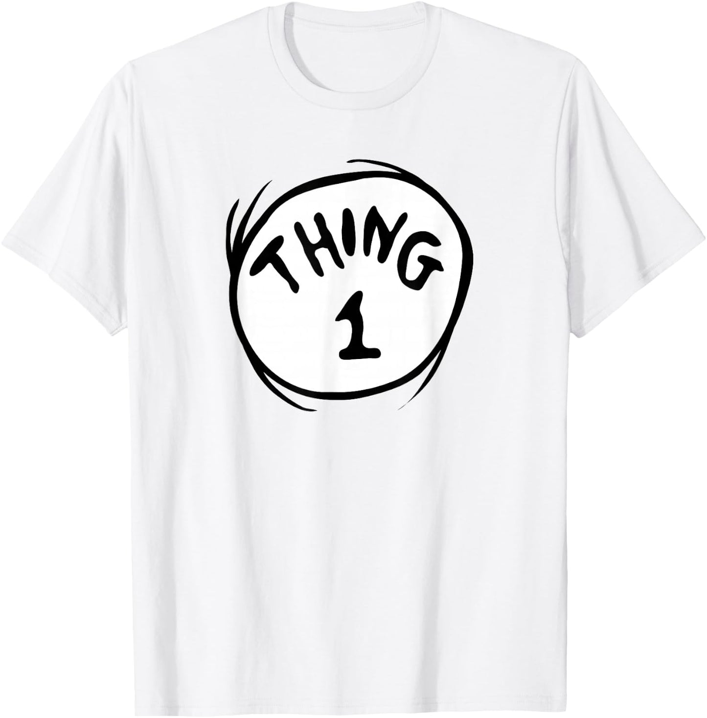 Dr. Seuss Thing 1 Emblem T-Shirt - T-Shirt | White