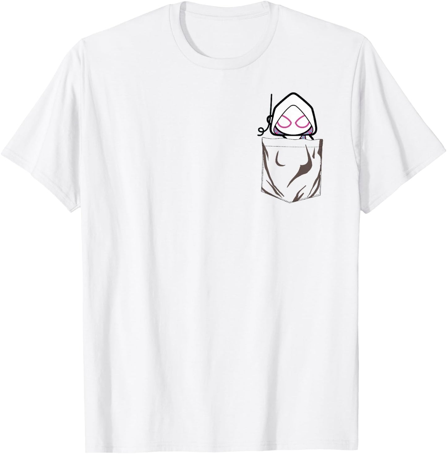 Marvel Spider Gwen Left Chest T-Shirt - T-Shirt | White
