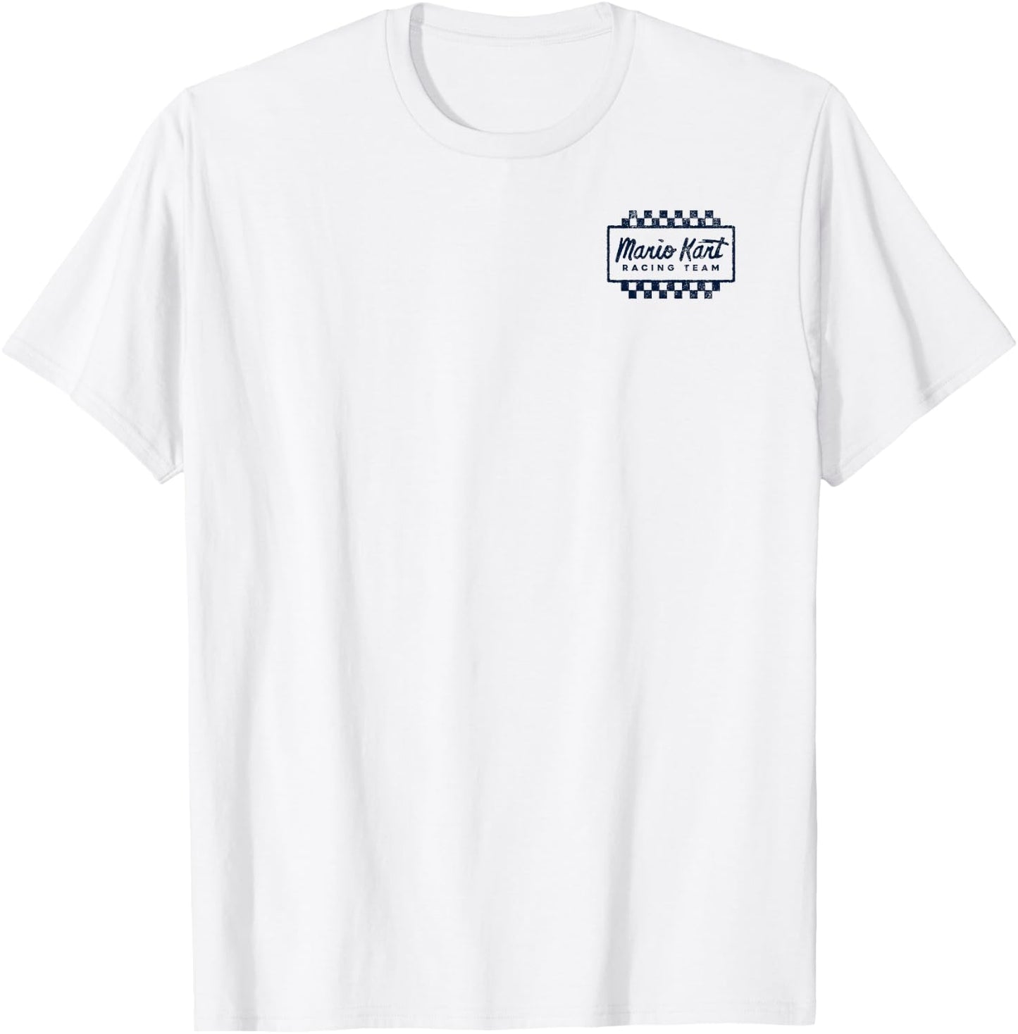 Mario Kart Racing Team Mario Drift Back Graphic T-Shirt - T-Shirt | White