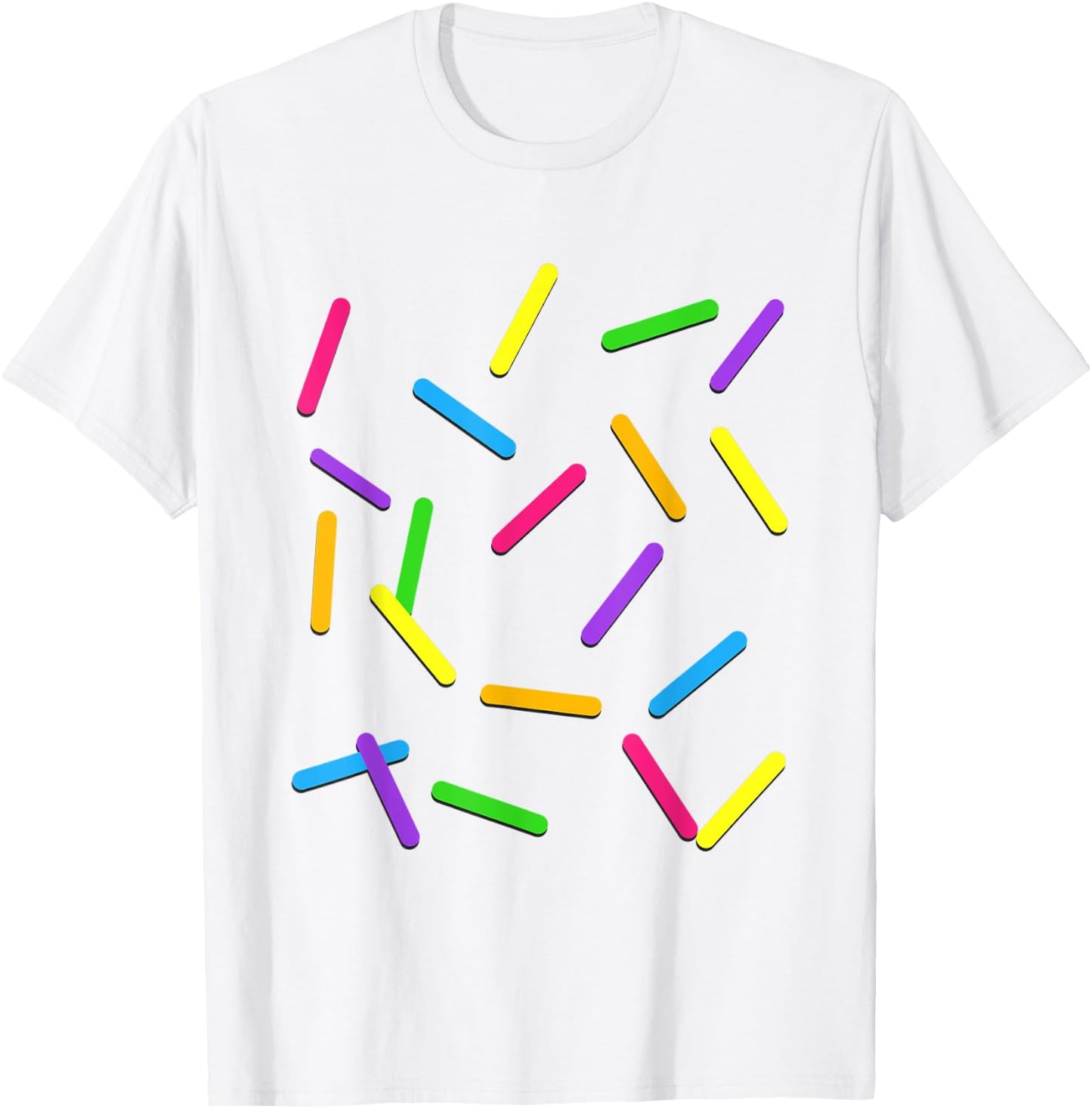 Easy Halloween Costume Ice Cream Rainbow Sprinkles Vanilla T-Shirt - T-Shirt | White