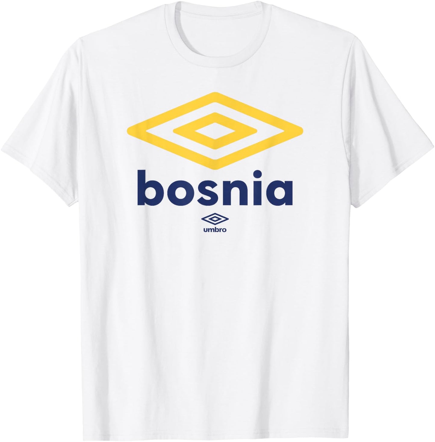 Umbro International Soccer Diamond Bosnia Logo T-Shirt - T-Shirt | White