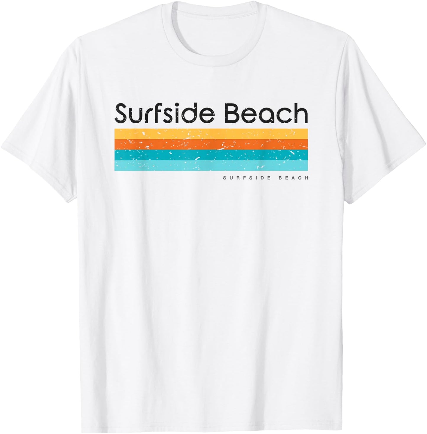 Retro Surfside Beach Vintage Design T-Shirt - T-Shirt | White