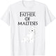 Cute Funny & Unique Maltese Puppy Dog Dad & Gift Kids T-Shirt - T-Shirt | White