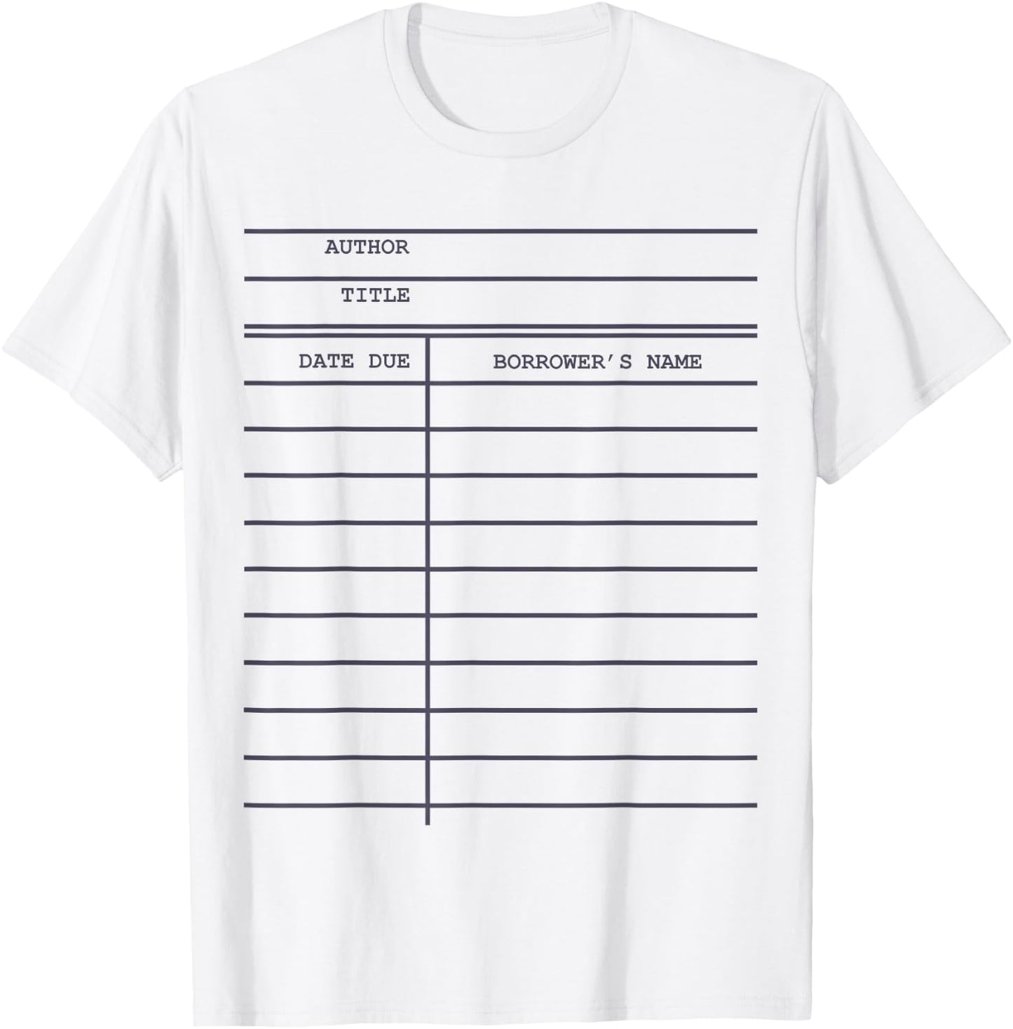 Library Card Check-out for Bookworms and Readers T-Shirt - T-Shirt | White