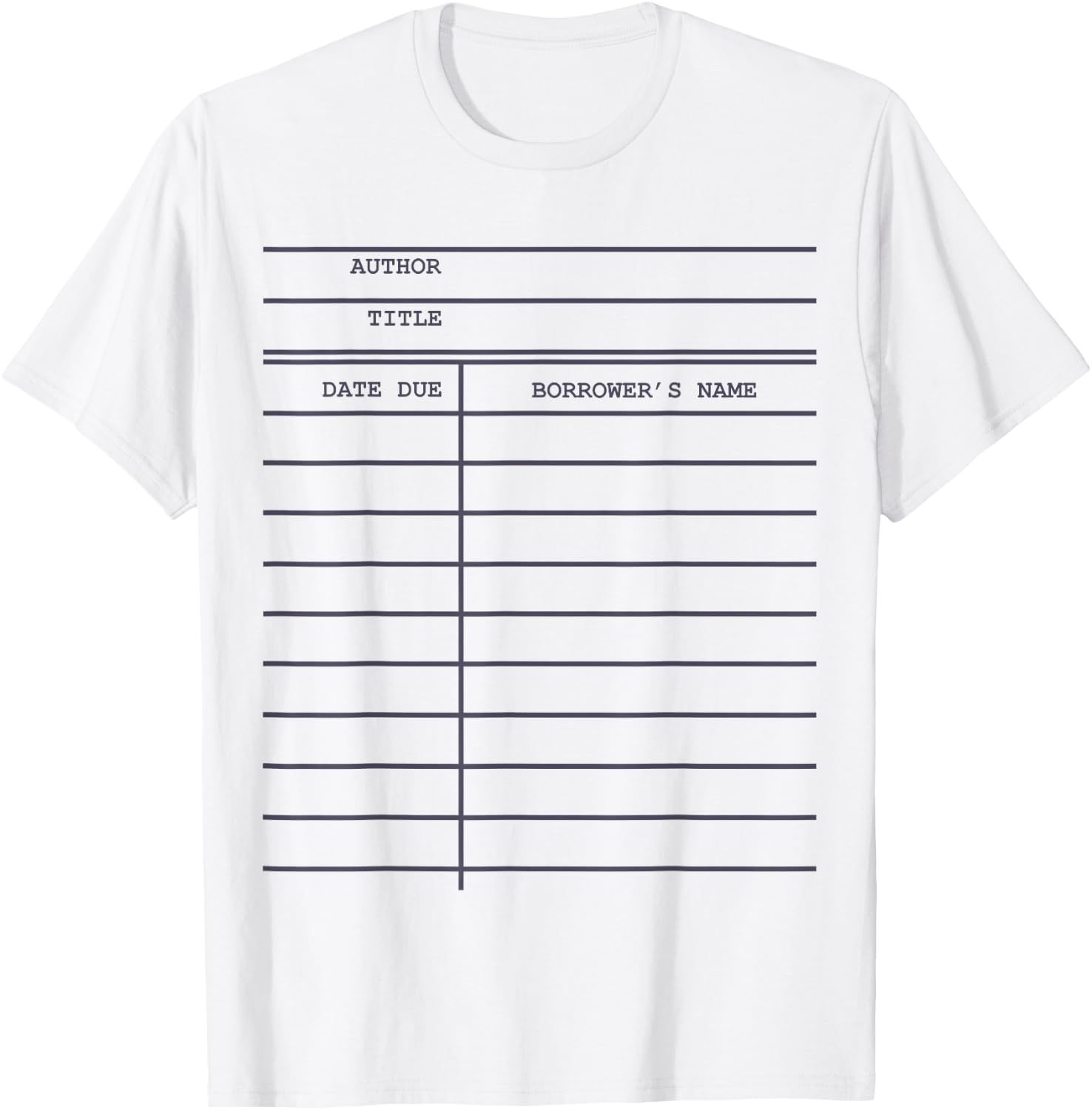 Library Card Check-out for Bookworms and Readers T-Shirt - T-Shirt | White