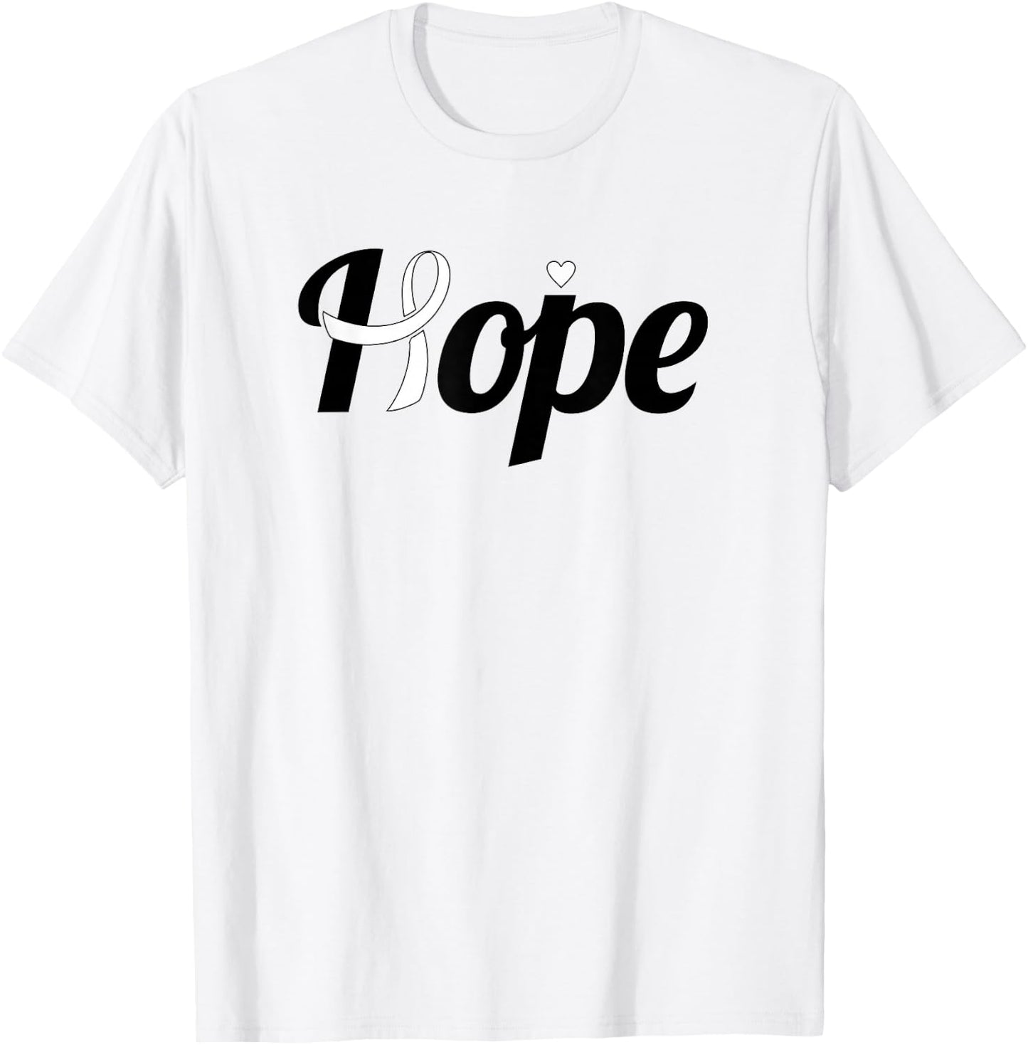 Hope - Lung Cancer Shirt Gift Lung Cancer Support T-Shirt - T-Shirt | White