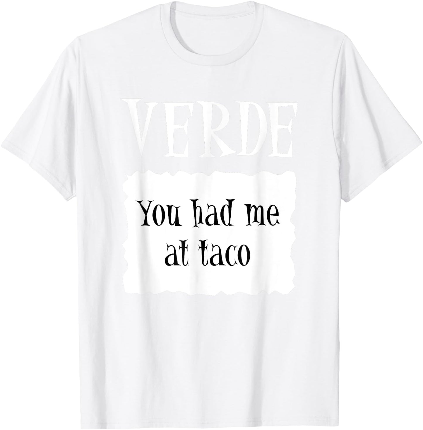 VERDE - Hot Packet Halloween Taco Costume T-Shirt - T-Shirt | White
