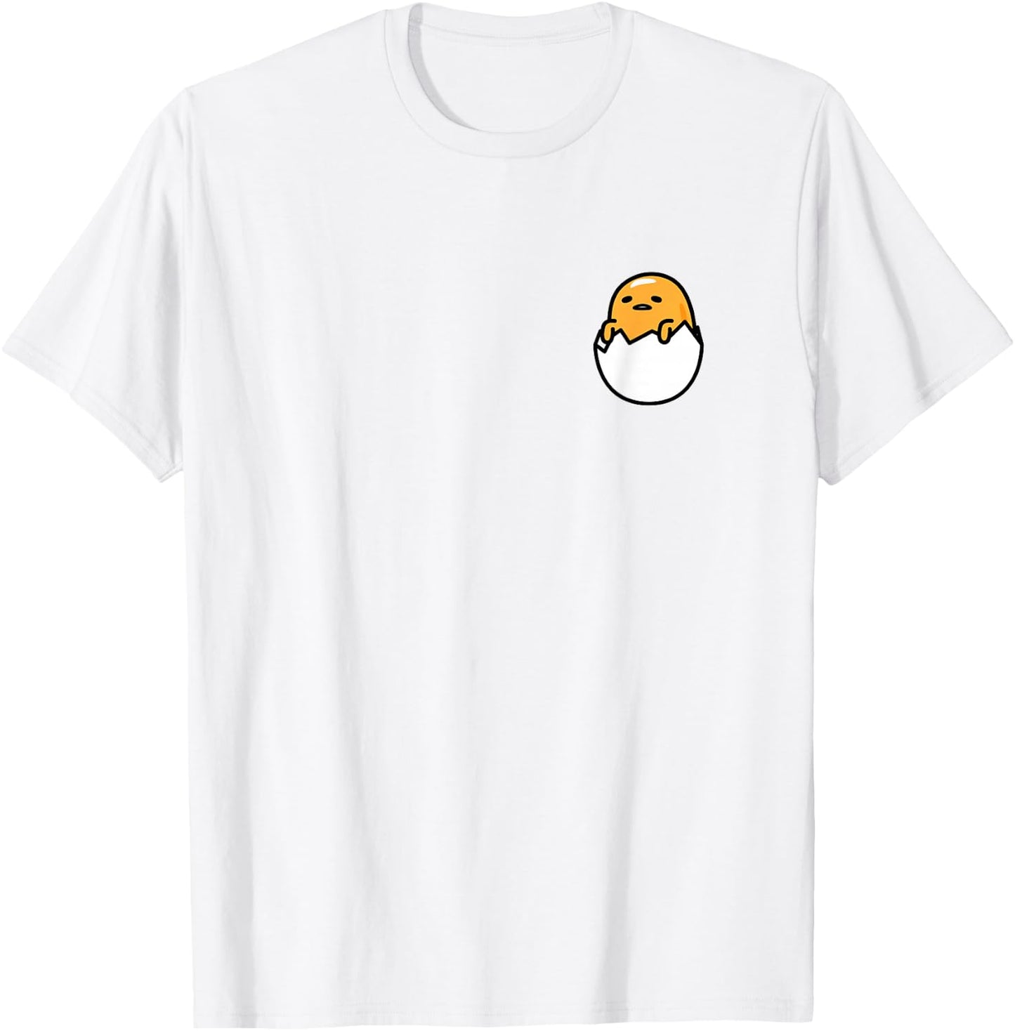 Gudetama Front and Back Logo Shirt T-Shirt - T-Shirt | White