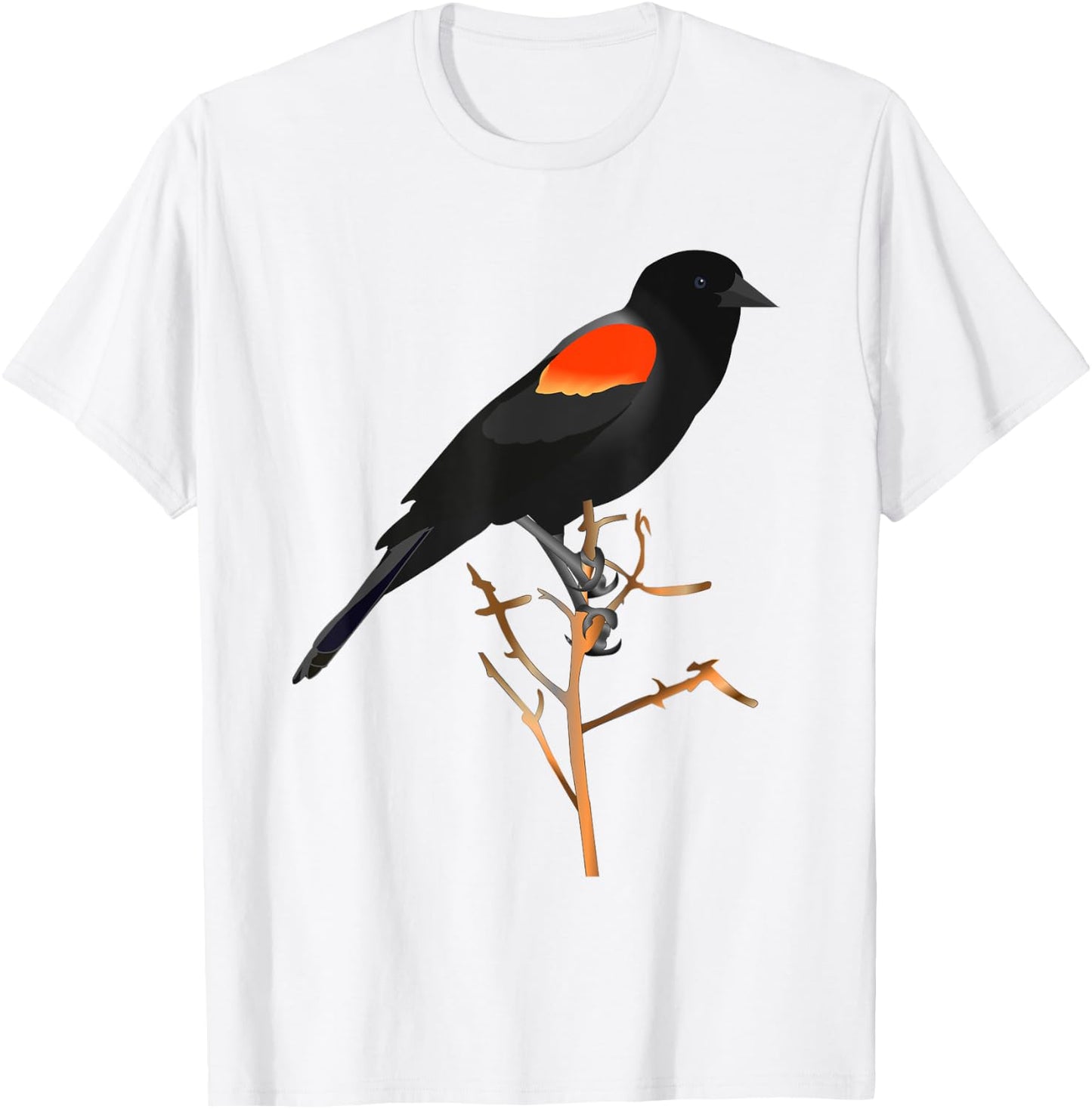 Red-winged blackbird for birdwatchers T-Shirt - T-Shirt | White