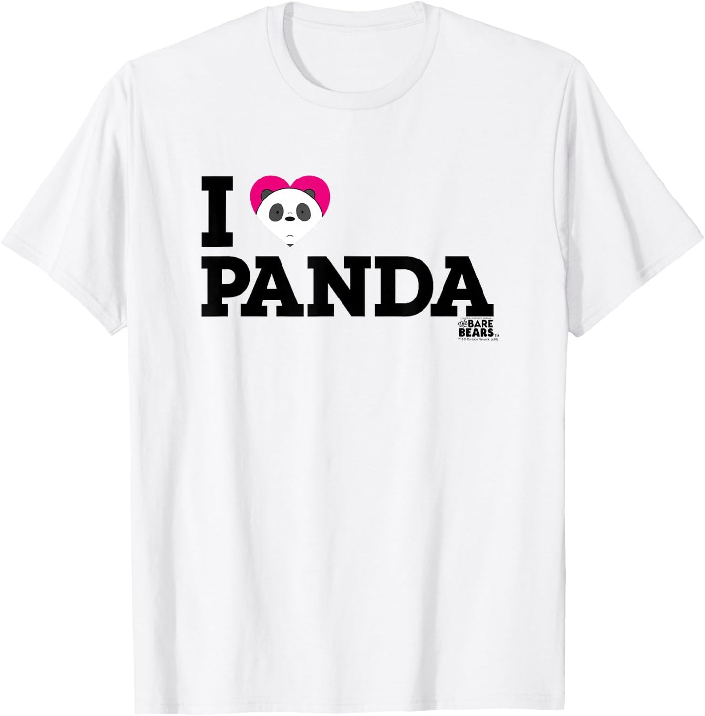 We Bare Bears Heart Panda T-Shirt - T-Shirt | White