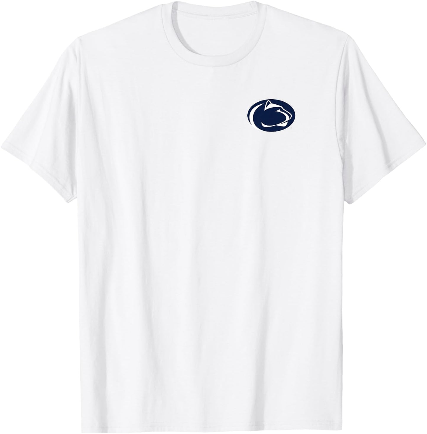 Penn State Nittany Lions Front/Back Mascot Heather Gray T-Shirt - T-Shirt | White