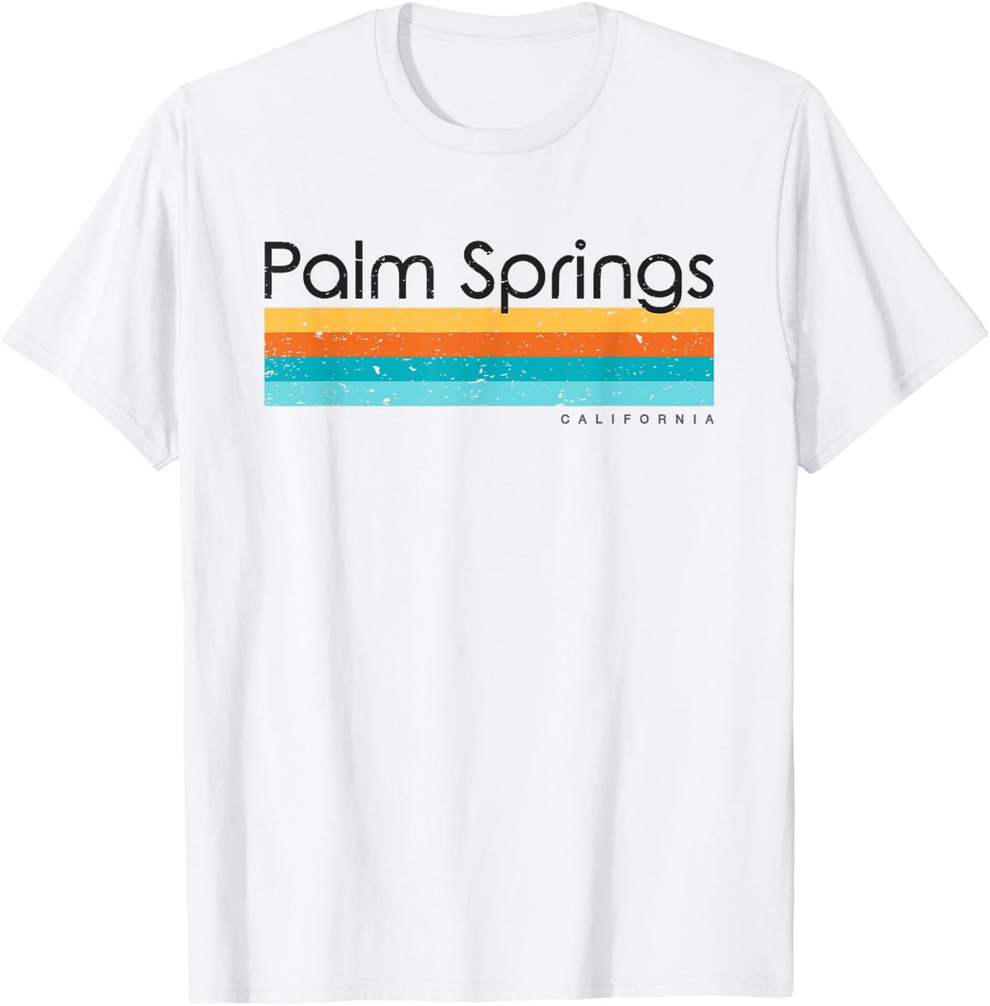 Vintage Palm Springs California CA Retro Design T-Shirt - T-Shirt | White