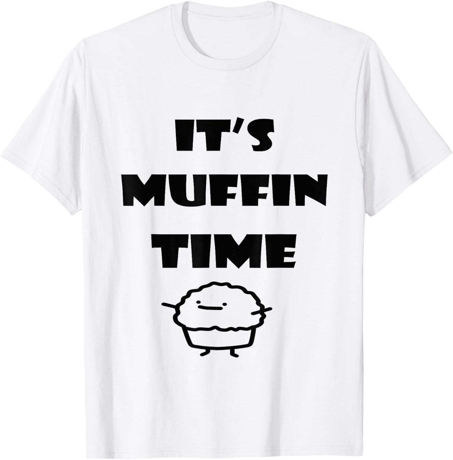 JOY It's Muffin Time - Men's Blue Classic Fit Short Sleeve T-Shirt - T-Shirt | White
