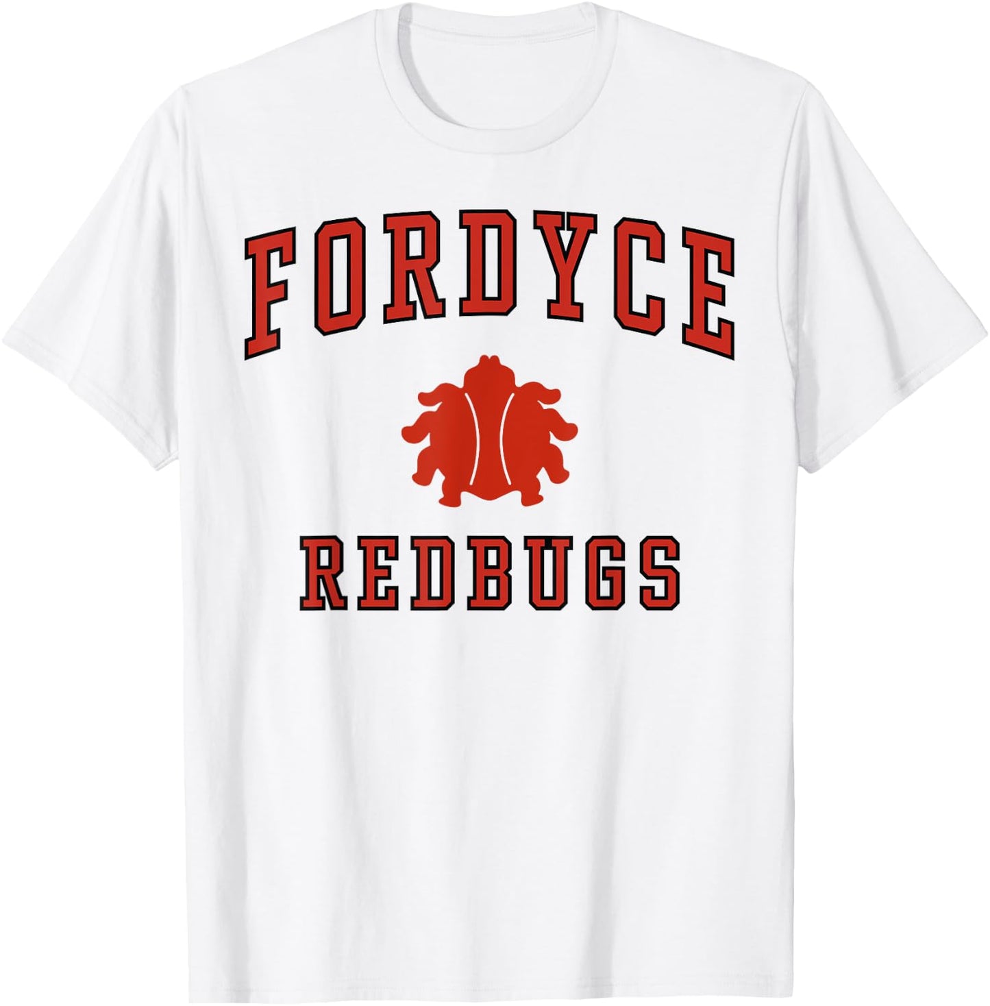 Fordyce High School Redbugs C1 T-Shirt - T-Shirt | White