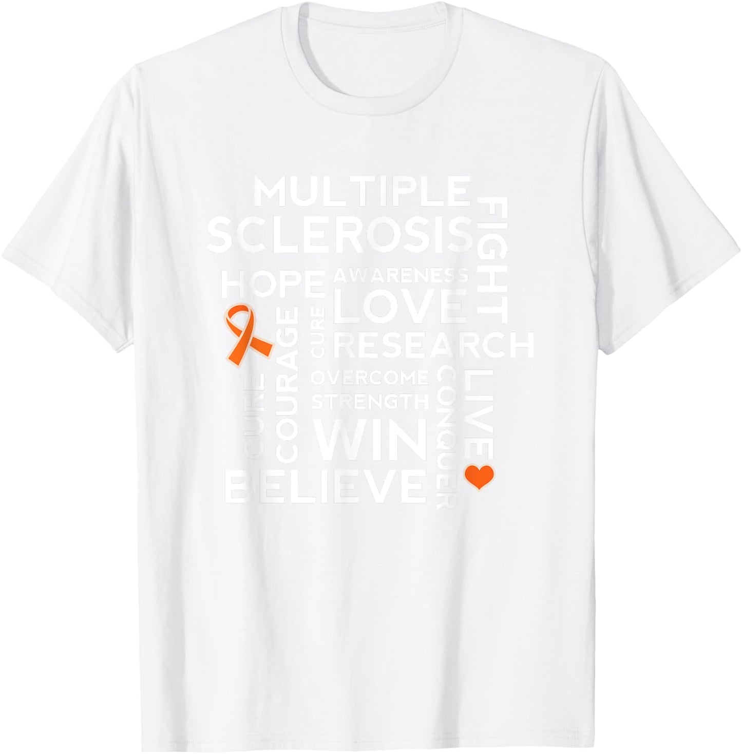 Multiple Sclerosis Awareness MS Walk T-Shirt - T-Shirt | White