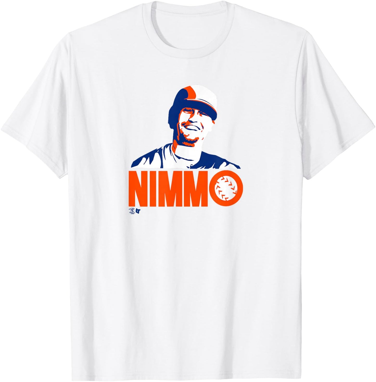 Brandon Nimmo - Nimmo Smile - New York Baseball T-Shirt - T-Shirt | White