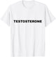 Muscle and Gym Testosterone T-Shirt - T-Shirt | White