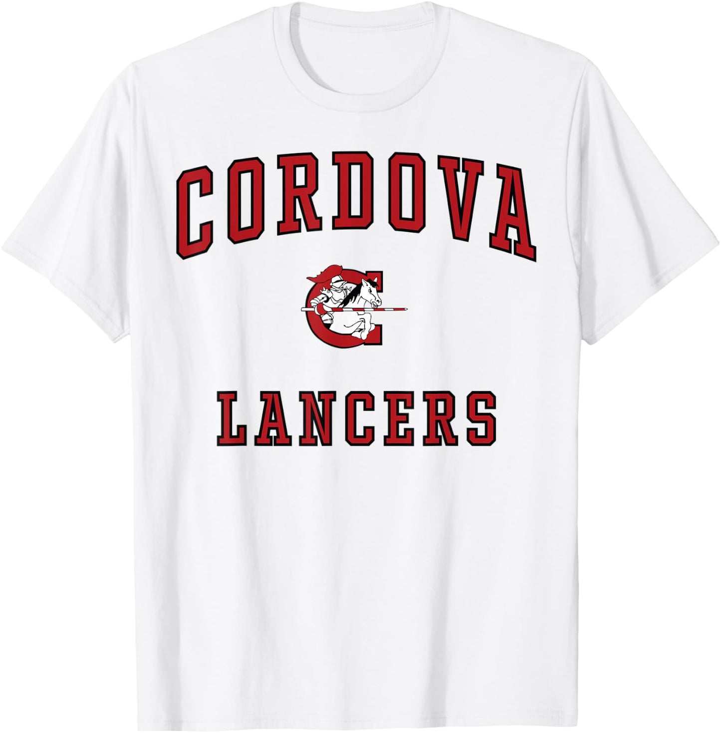 Cordova High School Lancers C1 T-Shirt - T-Shirt | White