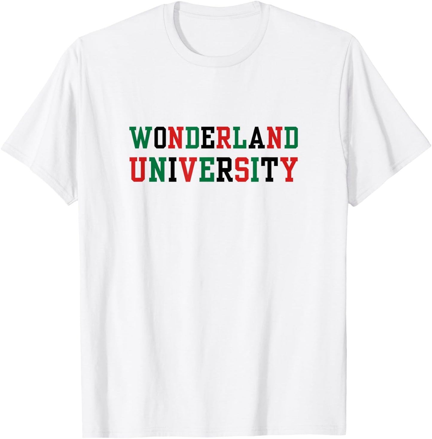 Sarcastic WONDERLAND UNIVERSITY Educational Winter Cookie T-Shirt - T-Shirt | White