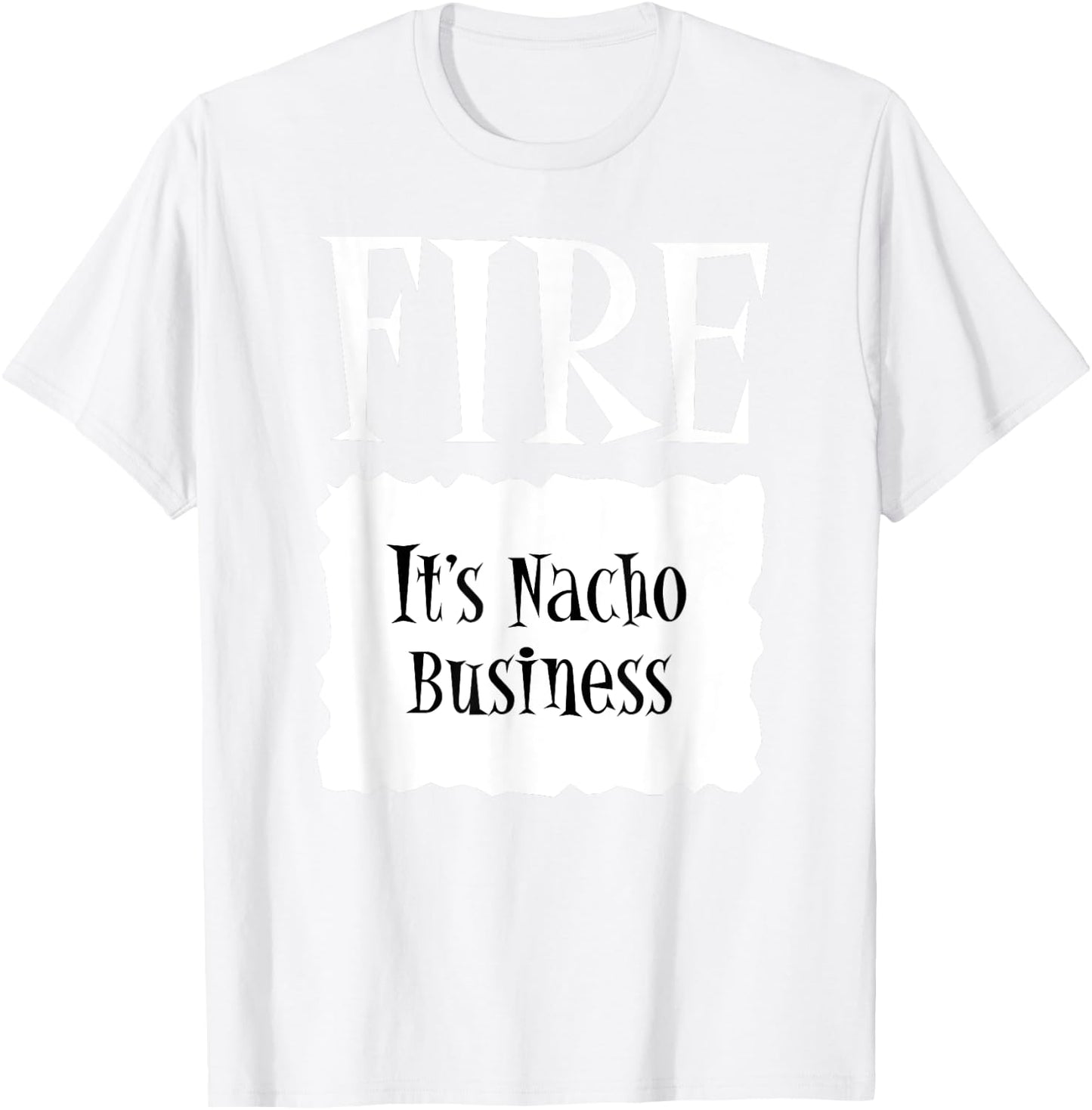 FIRE - Hot Packet Halloween Taco Costume T-Shirt - T-Shirt | White