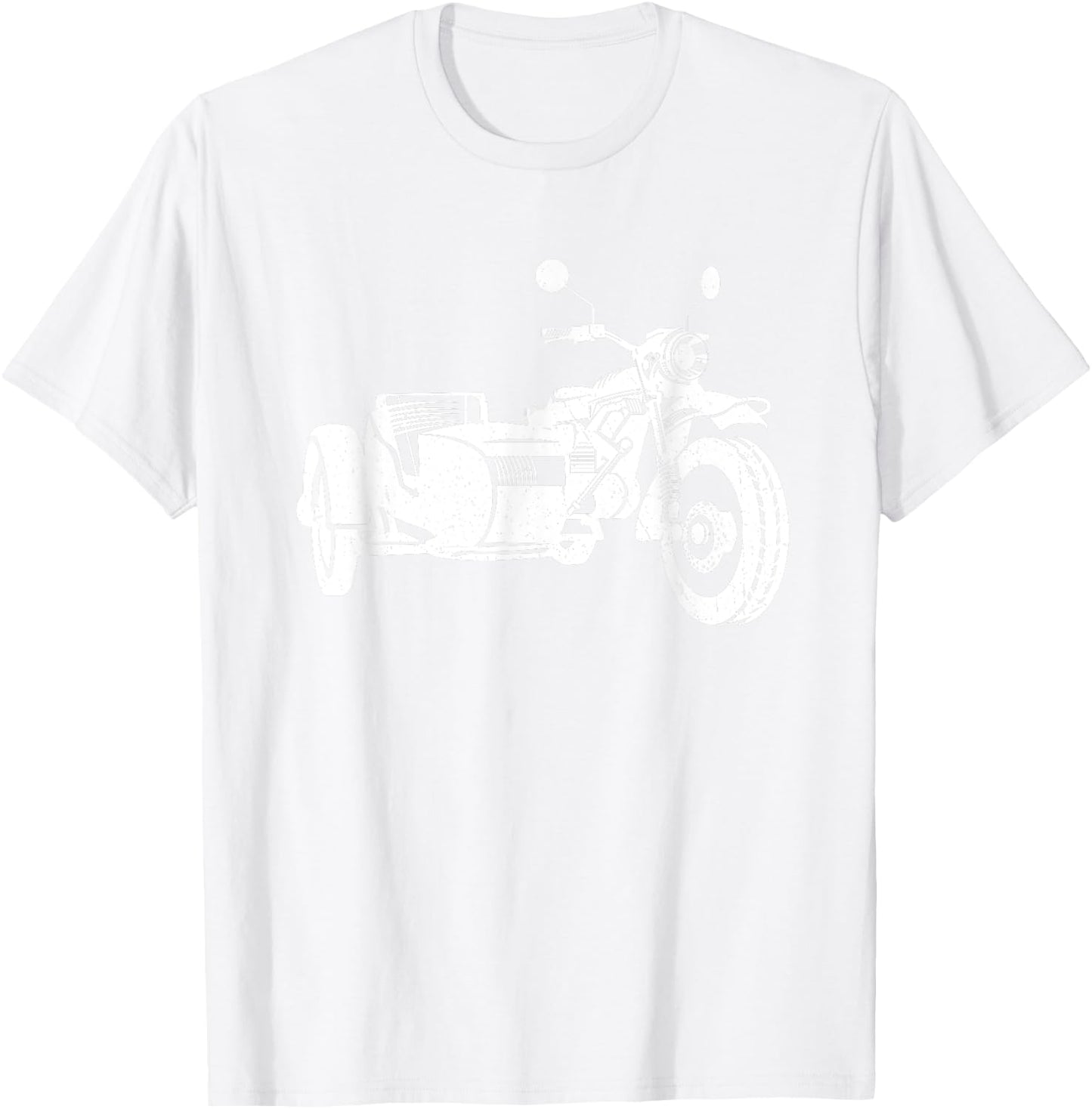 Sidecar Motorcycle Shirt | Vintage 3-Wheel Motorbike T-Shirt - T-Shirt | White