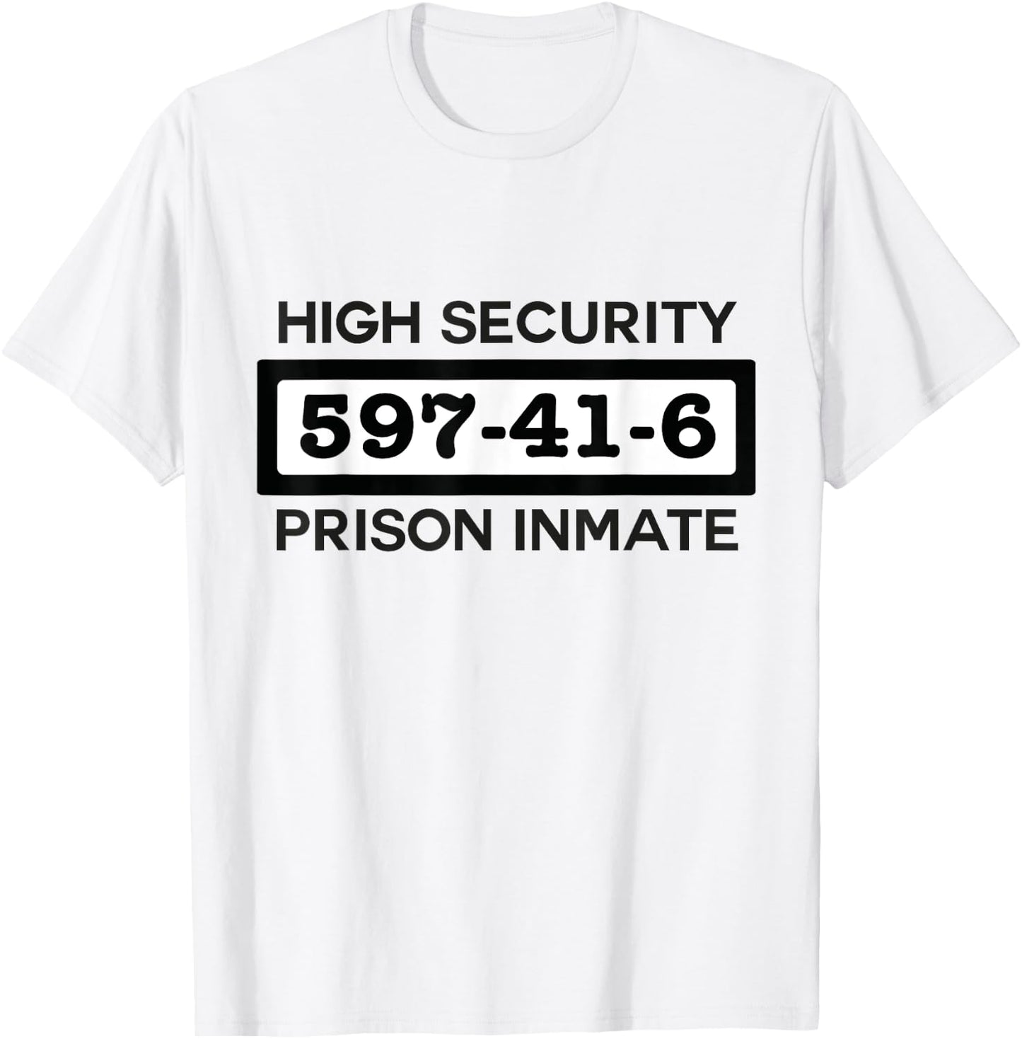 Inmate Halloween Prisoner Jail Costume Adults & Kids T-Shirt - T-Shirt | White